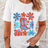 Women's White Floral Cowgirl Boots Graphic Tee - Celebrate Independence Day in Style - Image 9