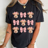 Women's Black Cow with Bow Graphic Crewneck Western Tee - Casual Summer Top - Image 2