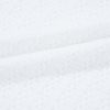 Women's White Textured Hollow Grommet Placket Split Neck Short Sleeve Top - Image 10