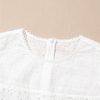 Women's White Floral Eyelet Embroidered Sleeveless Shift Dress for Summer - Image 6