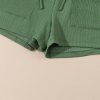 Women's Green Flap Pocket Casual Drawstring Shorts for Summer - Image 11