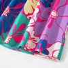 Women's Purple Floral Print Shirred Spaghetti Strap Loose Maxi Dress - Effortlessly Chic Summer Dress - Image 11