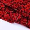 Fiery Red Floral Print Plus Size Shift Top with Ruffle Sleeves - Image 11