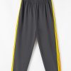 Women's Dark Grey High Waist Sweatpants with Playful Rainbow Stripes - Image 6