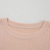 Women's Jet Stream Textured Knit Round Neck Short Sleeve Top - Casual Summer Essential - Image 8