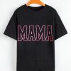 Women's Black MAMA Letter Graphic Neon T-Shirt - Casual Oversized Tee - Image 5