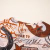 Women's Brown Western Horseshoe Printed Mesh T-Shirt - Stylish and Unique Design - Image 9