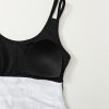 Women's Black Printed Double Straps Tankini Top with Solid Shorts - Stylish 2-Piece Swimsuit - Image 23