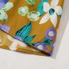 Women's Yellow Floral Print V Neck Top with Tiered Flutter Sleeves - Image 14