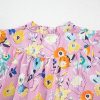 Women's Pink Floral V Neck Top with Flutter Sleeves - Elegant Spring/Summer Style - Image 6