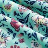Women's Green Bohemian Floral Ruffle Bottom Spaghetti Strap Jumpsuit for Summer - Image 15