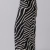 Women's Black Zebra Striped Wide Leg Pants - Lightweight & Comfortable for Summer - Image 3