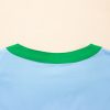 Women's Mist Blue Contrast Notched Neck Blouse with Frilly Detail and Short Sleeves - Image 9