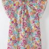 Women's Multicolour Floral Pleated Detail Flutter Sleeve Blouse - Summer Essential - Image 8