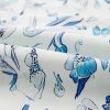 Women's Sky Blue Floral Print Ruffled Short Sleeve Blouse – Stylish Summer Top - Image 11