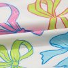 Women's White Bow Print Pull-On Casual Shorts with Elastic Waist - Image 10