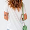 Women's White Independence Day Graphic Tee - AMERICA 1776 Star Print - Image 7