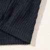 Women's Black Smocked Bust Textured Knit Sleeveless Romper - Flattering A-Line Silhouette - Image 14