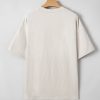 Women's Casual Oversized Big Bow Printed Drop Shoulder Tunic Tee in Laurel Green - Image 3