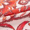 Women's Red Vintage Floral Ruffle Sleeve V Neck Blouse - Lightweight Chiffon Summer Top - Image 15