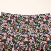 Women's Brown Leopard Floral Reversible Ruffle Hem Maxi Skirt - Elegant & Versatile - Image 23