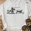 Women's White Western Rodeo Graphic T-Shirt – Casual Crew Neck Tee - Image 7