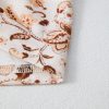 Women's Khaki Boho Floral Print Loose Blouse with Half Placket and Short Sleeves - Image 16