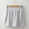 Women's Light Grey American Flag Patched Lace-Up High Waist Skort - Image 8