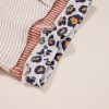 Women's Jet Stream Leopard Patchwork Corded Knit Crew Neck T-Shirt - Trendy Casual Top - Image 11
