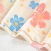 Women's Apricot Floral Print Crop Top and Wide Leg Short Set - Trendy Summer Outfit - Image 12