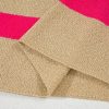 Women's Pink Stripe Colorblock Short Sleeve Lightweight Sweater - Image 12