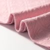 Women's Light Pink Pearl Embellished Floral Textured T-Shirt - Image 8