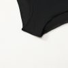 Women's Black Printed Double Straps Tankini Top with Solid Shorts - Stylish 2-Piece Swimsuit - Image 26