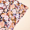 Women's Black Floral Print Smocked High Waist Square Neck Jumpsuit for Spring Events - Image 9