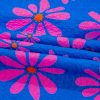 Women's Blue Floral Colorblock Flutter Straps Flowy Tank Top for Summer - Image 11