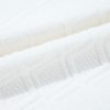Elegant Women's White Contrast Striped Collar Textured Half Sleeve Blouse - Image 14