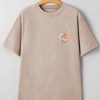 Women's Smoke Gray Mineral Wash Western Graphic Tee with Steer Head Print - Image 6