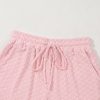 Women's Coral Paradise Daisy Jacquard Textured Casual Short Set - Image 14