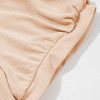 Women's Pale Chestnut Crochet Floral V Neck Textured Short Sleeve Blouse - Image 9