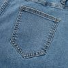 Women's Dusk Blue Medium Wash Super Wide Leg Denim Pants - High Waist Casual Jeans - Image 13