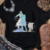 Women's Black Laser Western Cowboy Graphic Crewneck Tee - Image 2