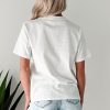 Women's White Bow Cherry AMERICA Graphic Crewneck T-Shirt - Patriotic Casual Tee - Image 3