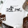 Women's White Western Rodeo Graphic T-Shirt – Casual Crew Neck Tee - Image 2