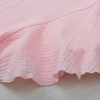 Light Pink Crinkled Cotton Gauze Blouse with Ruffle Sleeves - Perfect for Summer - Image 11