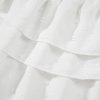 Women's White Off Shoulder Ruffle Knotted Detail Swiss Dot Blouse - Image 14