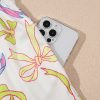 Women's White Bow Print Pull-On Casual Shorts with Elastic Waist - Image 8