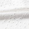 Women's White Floral Eyelet Embroidered Sleeveless Shift Dress for Summer - Image 11