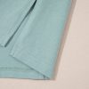 Women's Smoke Green Oversized T-Shirt with Frayed Denim Star Patch - Image 11