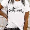 Women's White Western Rodeo Graphic T-Shirt – Casual Crew Neck Tee - Image 4