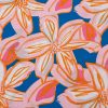 Charming Women's Orange Summer Flower Print Blouse with Ruffle Sleeves - Image 15